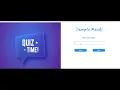 Quiz Game Java Code