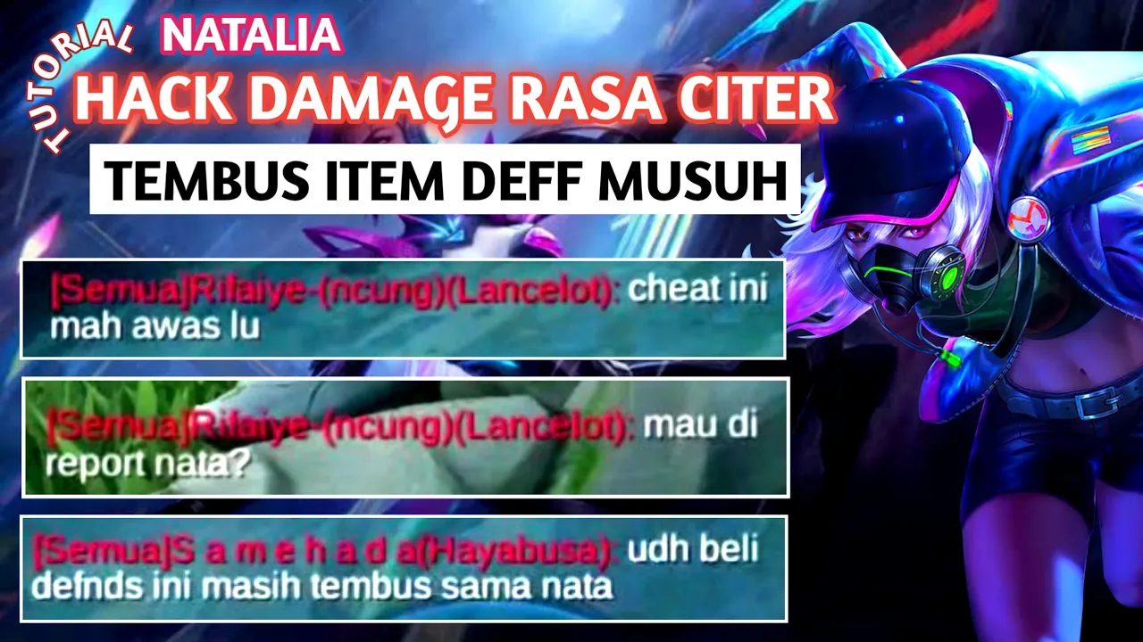 Natalia Hack Damage Tembus Item Deff Musuh Sampai Dikira Citer | Build Tersakit Natalia Top 1 global