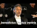 ANDREA BOCELLI AVE MARIA SCHUBERT traduzione