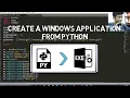 How to Convert a Python File to an Windows Exe Application Productivv Academy