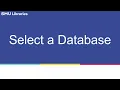 Select a Database