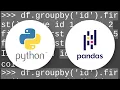 Pandas dataframe get first row of each group