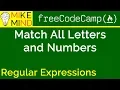 18 Match All Letters and Numbers - Regular Expressions