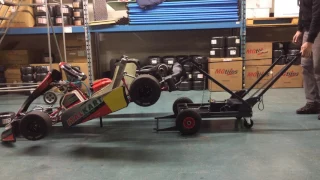 IM Black Electric Kart Stand with Hooks and Belt