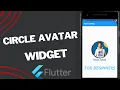 CircleAvatar widget flutter circle avatar image