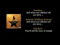 Hamilton - The Story of Tonight lyrics