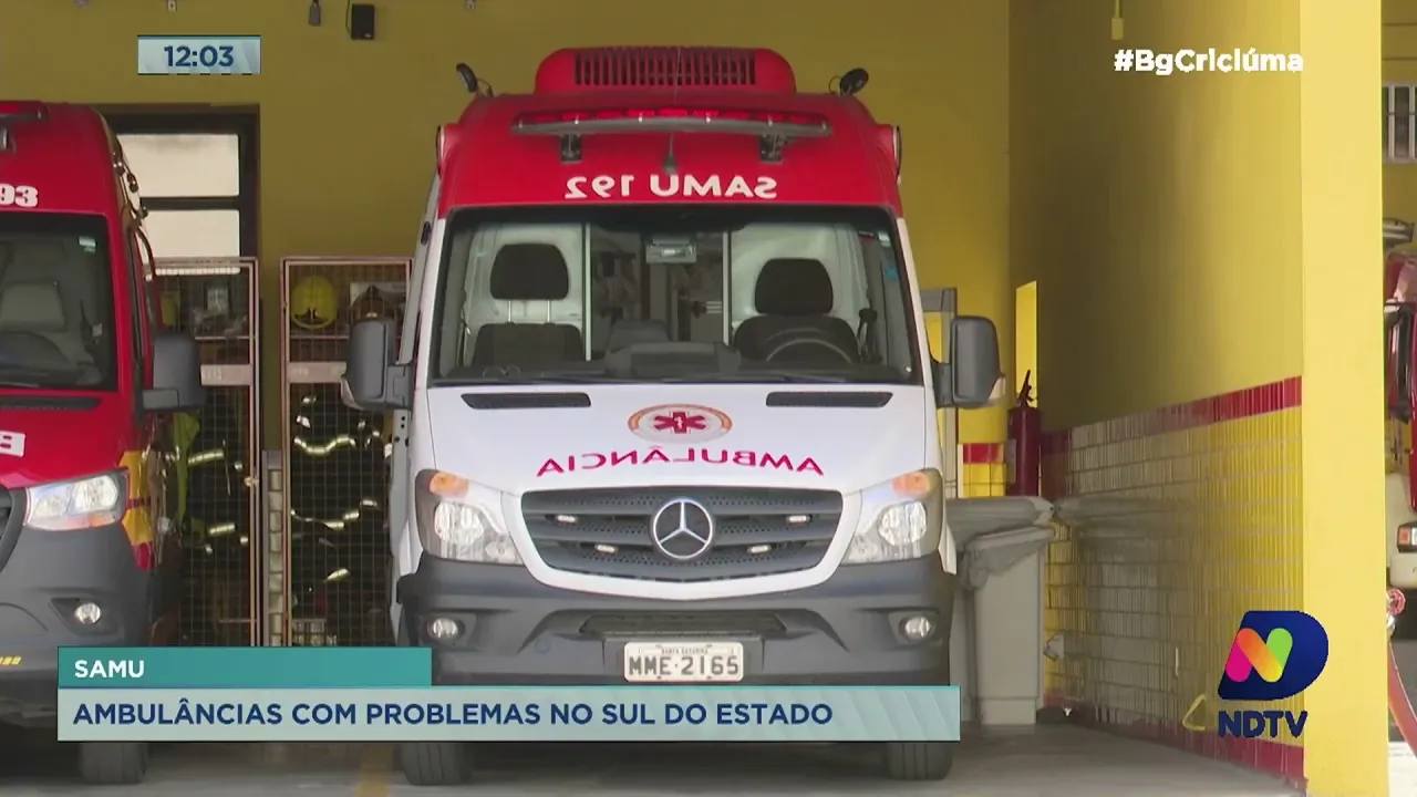 Ambulâncias do Samu no Sul do Estado têm apresentado problemas