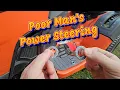 DIY Poor Mans Power Steering For Your Riding Lawn Mower