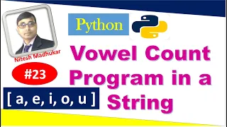 Python Program To Count Number of Vowel in a Given Sentence