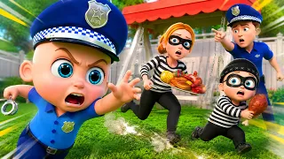 Baby Police Catches Sneaky Thieves at Home! 😱🚓 What Did They Steal? | Kids Police Pretend Play