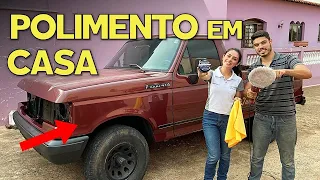 COMO POLIR CARRO EM CASA - Reforma F1000 4x4