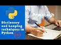 Dictionary and Looping techniques in Python Dictionary in Python Python Tutorial Prwatech