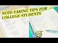 Note-taking Tips for NEW College Students that are ACTUALLY Helpful