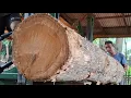 Download Lagu surprising discovery of old teak logs full of beautiful grain at the sawmill 
