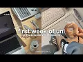 STUDY VLOG first week of uni 9AM lectures play line friends event 2nd year at unimelb