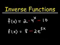How To Find The Inverse of Exponential Functions