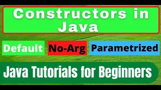 18 Java Constructors with Examples Default No-Arg Parametrized Constructor Urdu 03-01-2021