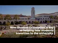 New Student Orientation is Underway