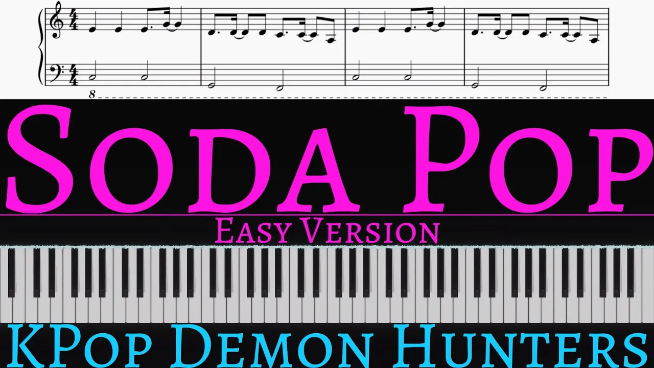 Saja Boys - Soda Pop (From KPop Demon Hunters) | EASY piano cover by Pianotato Saja Boys - Soda Pop (From KPop Demon Hunters) | EASY piano cover by Pianotato