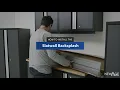 Garage How to Install the Slatwall Backsplash