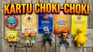 Koleksi Kartu Choki-choki, Kartu Boboiboy, kartu Upin ipin, kartu nailoong, kartu mobile legend