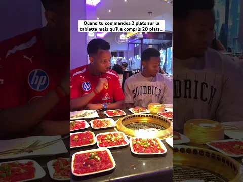 Quand tu commandes à manger sur une tablette 😳
