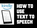 Kindle Paperwhite Text To Speech - How To Setup Text To Speech Voiceview Kindle Paperwhite
