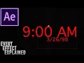 How to use Numbers Timecode Text Effects in Adobe After Effects CC Explained Ep 18