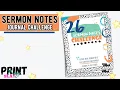 26 Sermon Notes Challenge - How to Take Sermon Notes and Organize Them