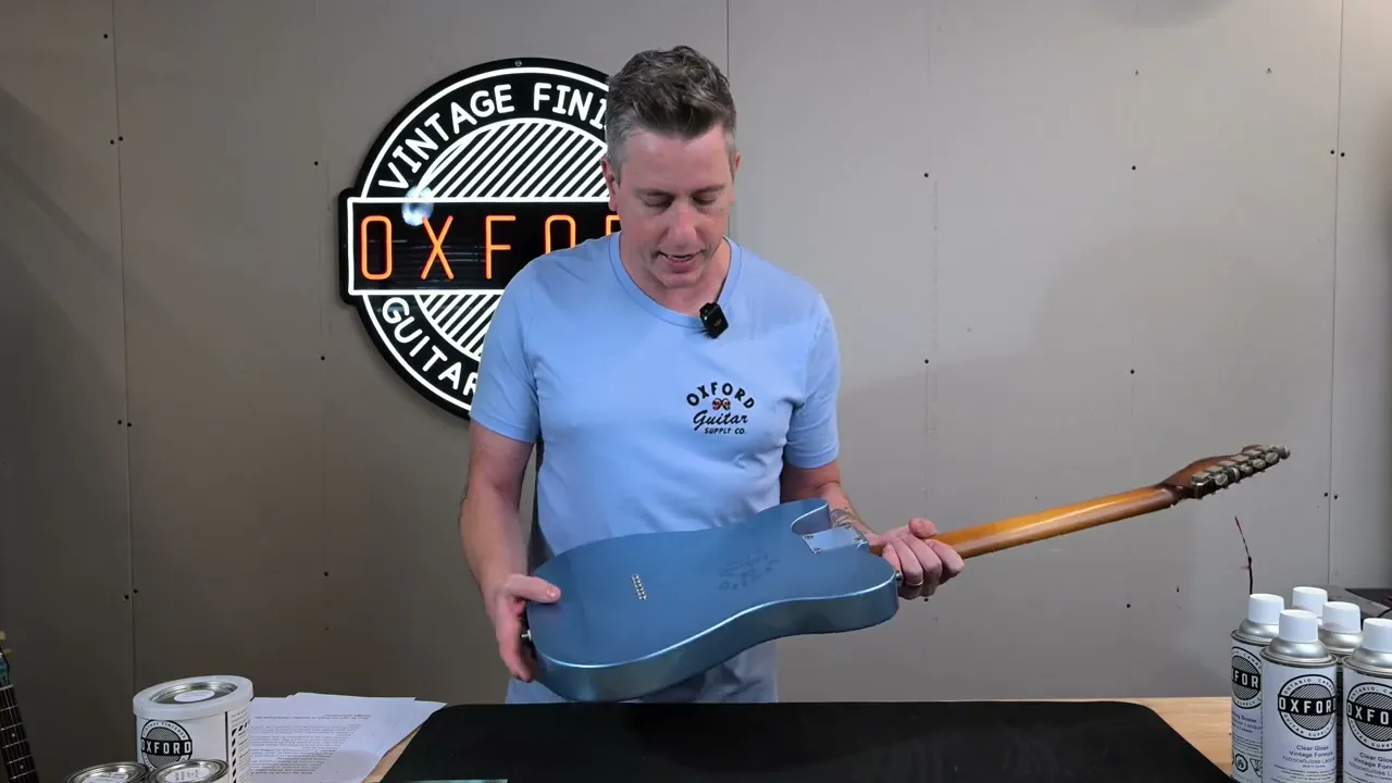 How to Finish a Guitar with Nitrocellulose Lacquer Aerosols