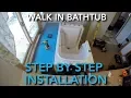 Walk In Bathtub Walk in Bathtub Installation Demonstration