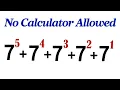 Calculator Is Not Allowed algebra simplification math olympiad question