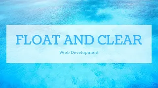 Float and Clear in CSS Web Design Basics