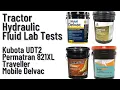 Lab Test Comparisons of Tractor Hydraulic Fluid Round 1 of 3