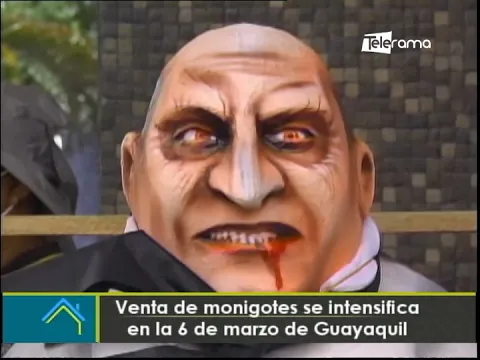 Venta de monigotes se intensifica en la 6 de marzo de Guayaquil