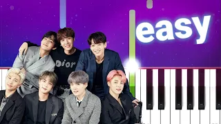 Download BTS - Butterfly (100% EASY PIANO TUTORIAL) MP3