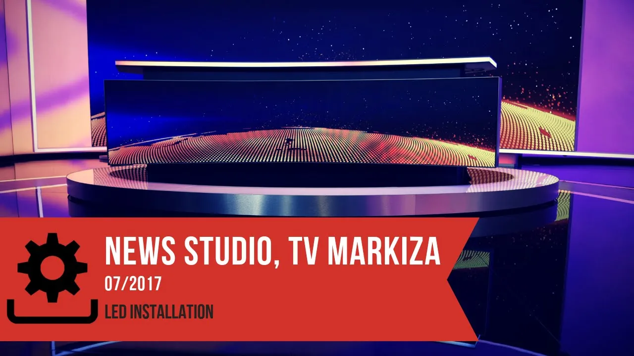 TV Markiza News Studio – Complete LED Renovation