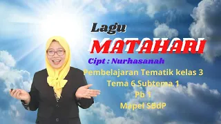 Download Lagu MATAHARI  Cipt : Nurhasanah || Pembelajaran Tematik kelas 3 tema 6 Subtema 1 - Pb 1 -SBdP MP3