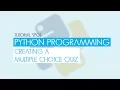 Python Programming - Multiple Choice Quiz