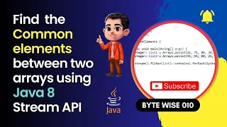 Java 8 Streams Find Common Elements Between Two