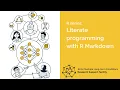 AIM RSF NovembeR workshops Literate programming with R Markdown