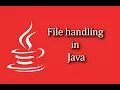 File Handing PrintWriter Beginner Scanner Java Tutorial