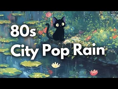80s Vibes City Pop - Japanese Lofi ☂️ Ghibli Rain Ambience | Chillhop / Study / Focus / Relax