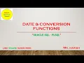 Oracle SQL Date Conversion Functions