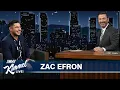 Zac Efron on Crocodile Catching in Papua New Guinea Playing a Dad Prank at UFC Match