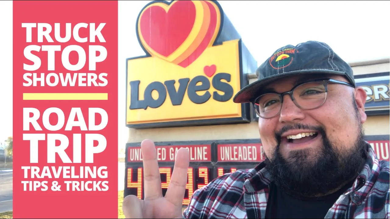 Love’s ♥️ Truck Stop Showers! How To Shower While Traveling & Living On The Road 🗺🚙