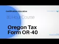 Oregon Tax Form OR - 40