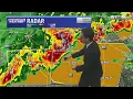 Severe Thunderstorm Warnings for multiple counties KXAN Radar Check May 10