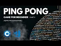Asmr Programming Ping pong Game part 2 C game No noise