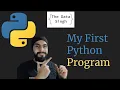 First Python Program Hello World Python Python Tutorials Python Programming